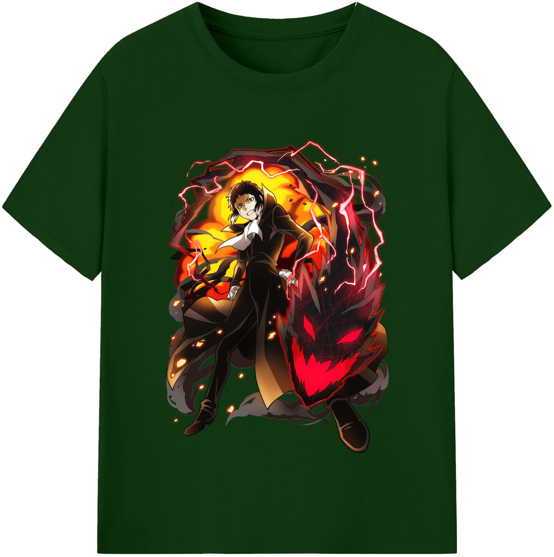 （画像用） 文豪ストレイドッグス Bungo Stray Dogs 綿100％半袖Tシャツ（フロントプリント）